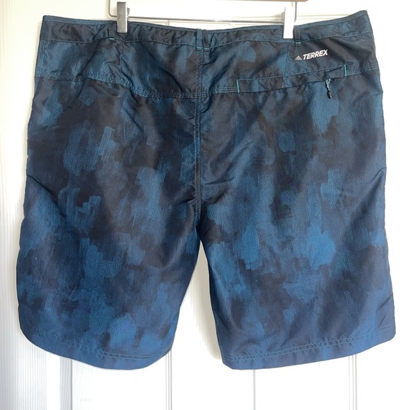 adidas Other - Adidas Board Shorts Terrex Parley Lotus Camo Outdoor 2XL Blue Black Performance